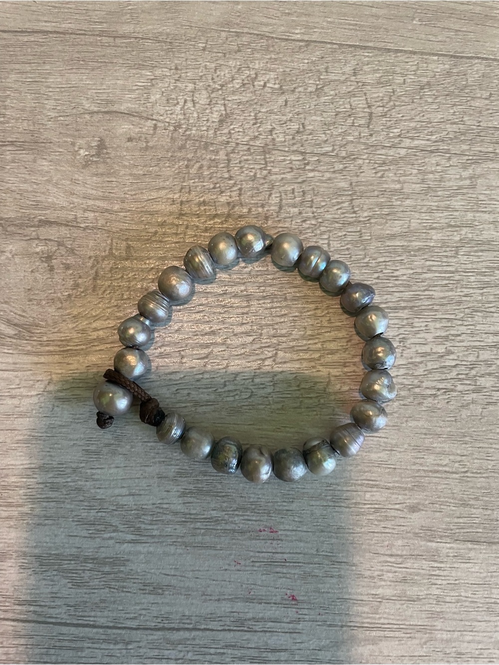 Grey Baroque Freshwater Pearl Bracelet